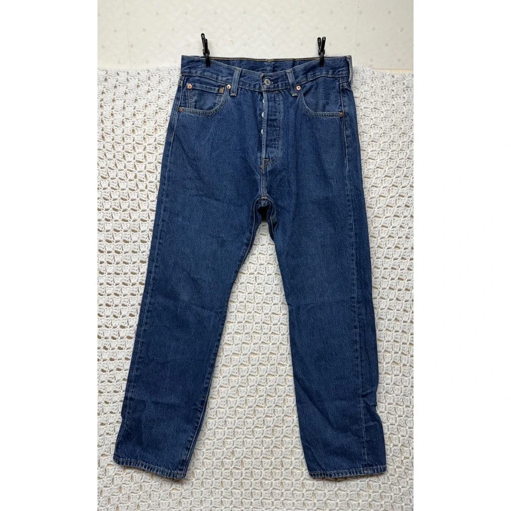 Levis 501 '93 Mens Jeans Tag 32x30 Fits 32x29 Blue Denim Button Fly Straight